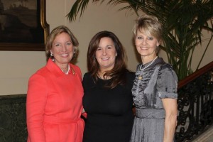 From left to right, Sarah Cox, incoming Las Madrinas president; Dr. Theodora A. Stavroudis, director of the Las Madrinas Pediatric Simulation Research Laboratory Endowment at CHLA; and Diane Hawley, outgoing Las Madrinas president. Photo courtesy of Las Madrinas
