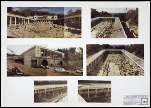 J. Paul Getty Villa Museum: construction progress, January 1973. Photo: Research Library, The Getty Research Institute, Los Angeles (1987.IA.24)