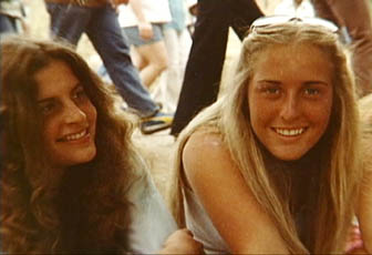 Kari Lenander (right) with her Palisades High friend Toni Garfield in 1980, the year of Lenander's mysterious and still unsolved murder. Both girls were 15 at the time.