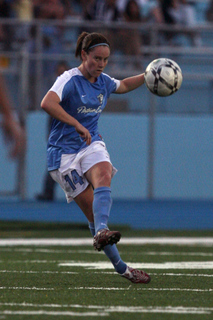 Collette McCallum and the Blues play in the W-League semifinals tonight.
