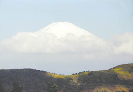In Japan, David Russell captures a rare full-mountain view of Mt. Fuji at sunrise.