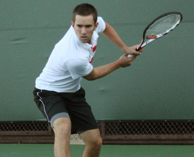 Stanford freshman Walker Kehrer (above) and his doubles partner Greg Hirshman won the Pac-10 Invitational title last weekend at the Ojai Valley Tennis Tournament. Photo: Stanford Athletics