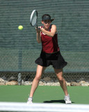 Lisa Steckmest of Claremont-Mudd Scripps reached the semifinals of the Independent College doubles division last weekend in Ojai.