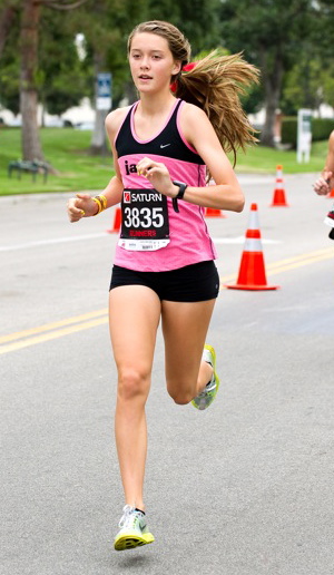 Palisadian Cami Chapus won the junior race at the Seaside Invitational last Friday at San Buenaventura State Beach.