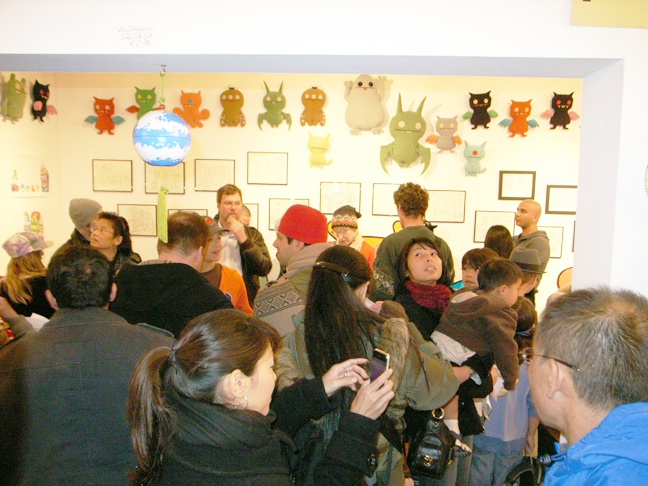 A recent art opening at the San Francisco store.