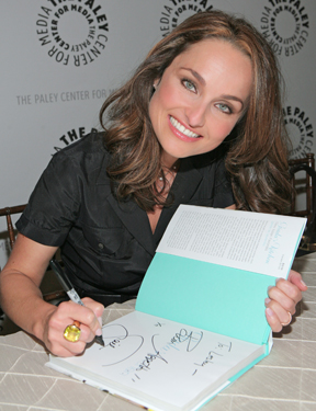 'Food Network' star Giada de Laurentiis signs copies of 'Giada's Kitchen: New Italian Favorites' at the Paley Center for Media. Photo: Kevin Parry