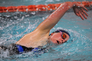 Palisades' Shelby Pascoe won the 500 freestyle in last Friday's swim meet at Venice.