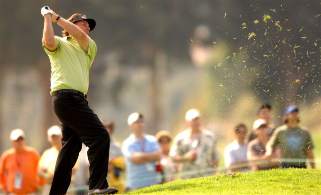 Gallery spectators watch Phil Mickelson hit an approach last year at Riviera Country Club. Now called the Northern Trust Open, the tournament starts next Thursday at Riviera.