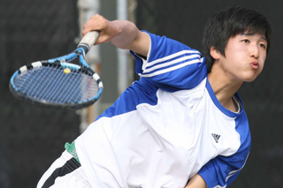 Kyung Choi (above) and fellow senior Kramer Waltke captured the City Individual doubles title last week in Encino.