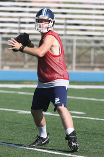 Sophomore quarterback Conner Preston has looked sharp in practice and will throw to a deep and talented pool of receivers in Palisades' revamped offense.