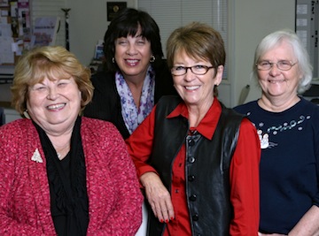 Left to right: Cheryel Kanan, Roberta Donohue, Carolyn Morrison and Sharon Reynolds.  Rich Schmitt/Staff Photographer