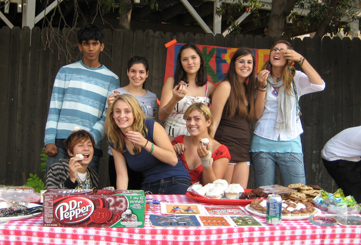 Palisades High School members of the community service club, Reaching Out to Africa, hosted a bake sale after school, as well as numerous other fundraisers to help build a model orphanage in Moshi, Tanzania.