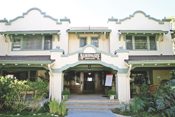Aldersgate Lodge and Retreat Center is located between the Woman's Club and the Buerge Chapel on Haverford Avenue.  