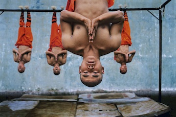 Young monks train at the Shaolin Monastery in Henan Province, China. 	Copyright: Steve McCurry/Magnum Photos