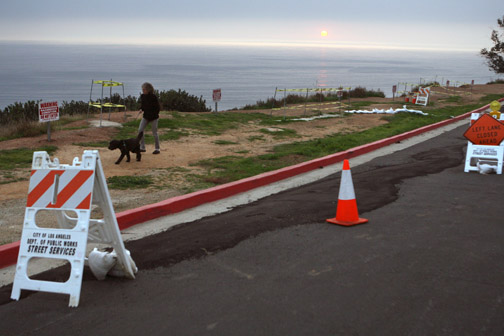 The Asilomar bluff has moved a foot since 2006 and the city has filled in cracks and sinkholes along the boulevard that overlooks the ocean, as well as posting warning signs. Rich Schmitt/Staff Photographer