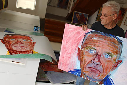 Santa Monica Canyon resident Don Bachardy at the opening of his one-man show at g169.