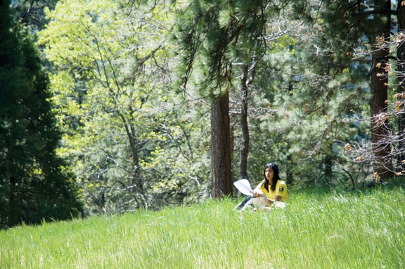 Divya Subrahmanyam ponders environmental problems at the state Envirothon competition. 