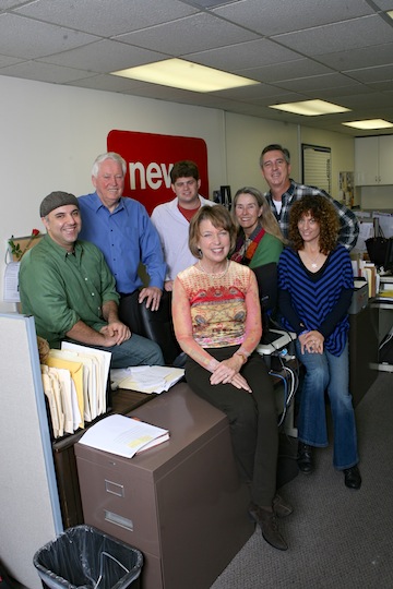 Left to right: Reza Gostar, Bill Bruns, Michael Seff, Libby Motika, Sue Pascoe, Rich Schmitt and Laurie Rosenthal.	  Photo: Tom Hofer