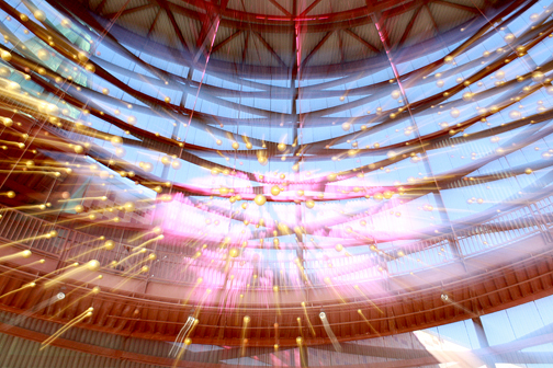 Laura Sieling, the daughter of Rebecca and Peter Sieling, plans to attend Jamestown College in North Dakota, majoring in biology and minoring in music. This image, taken at the California Science Center near USC, was for the assignment called Urban Architecture.