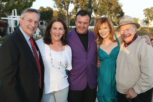 Left to right, Bill Fisher, hostess Nora Lerer, Pali Film Festival founder Bob Sharka, honoree Frances Fisher, and producer Alan Rich, who will collaborate with Fisher on the upcoming movie 