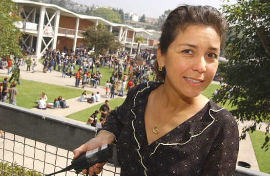 Palisades Charter High School Principal Gloria Martinez, shortly after the school year began in September 2005.