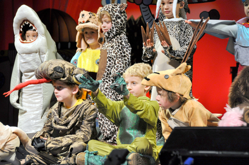 Seven Arrows kindergarteners participate in the annual Masquerade at Broad Stage in Santa Monica. This year was the first time the event was not held at the school