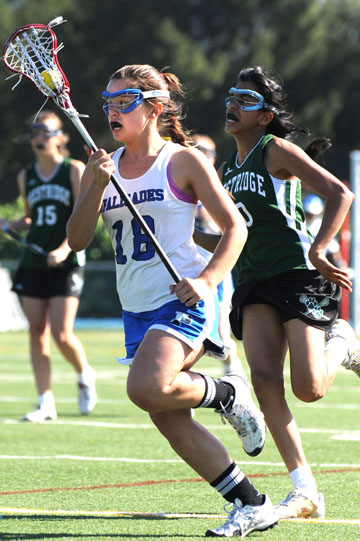 PaliHi lacrosse player Ashli Marino makes a run for the goal in last Tuesday's 13-7 home win against Westridge.  Rich Schmitt/Staff Photographer