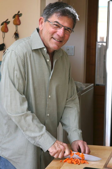 TV producer David Latt cooks up a storm in the kitchen of his Pacific Palisades home.