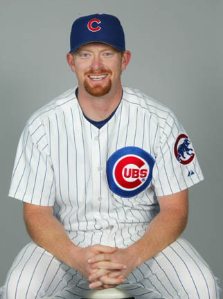 Jon Leicester dons his Chicago Cubs uniform. The former Palisades High standout pitched in seven major league games before the All-Star break.