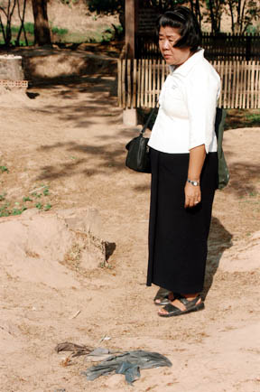 Palisadian Chantal Prunier met survivor Phalla Eang (above) when she visited the 