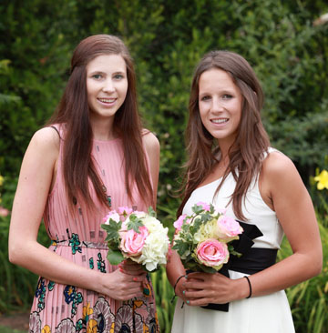 Pacific Palisades residents, from left, Elizabeth Grace Porter, daughter of Mr. and Mrs. Clark Willard Porter, and Katherine Ann Sebastian, daughter of Mr. and Mrs. Steven Bryson Sebastian.