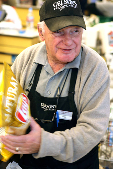 Gelson's employee Fred Wolf, 84, is an Auschwitz survivor who now lives and works in Pacific Palisades.