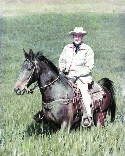 An avid horseman, Cliff May possessed a larger-than-life, quintessentially Western persona. Photo courtesy of Rizzoli International Publications.