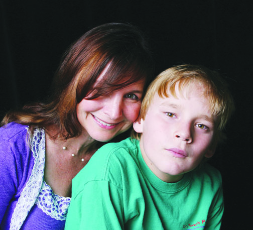 Miracle Project founder Elaine Hall, a Santa Monica resident, with her son, Neal, in 2007.     Photo: Cindy Gold