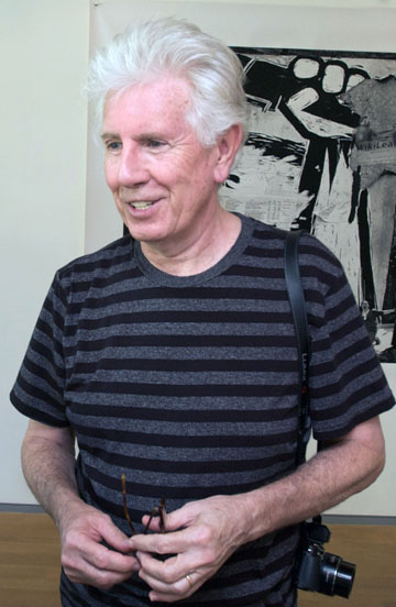 Graham Nash at the opening of his exhibit at gallery 169.  Rich Schmitt/Staff Photographer