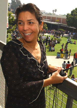 Palisades Charter High School principal Gloria Martinez oversees a student body of 2,746 teenagers this fall.