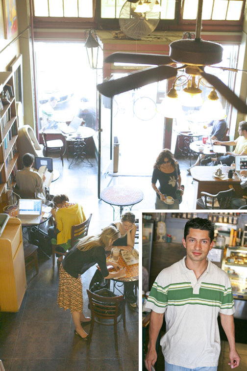 Miguel Garcia manages all three Novel Caf