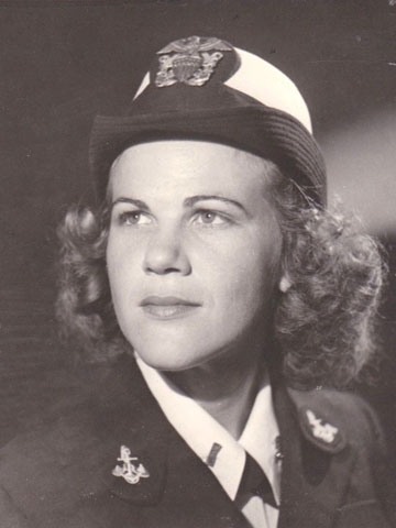 Viola G. Evans during her Navy years