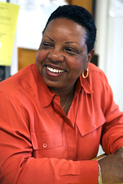 Margaret Evans, director of admissions and attendance, is one of three administrators who will be leaving Palisades Charter High School this summer. Rich Schmitt/Staff Photographer