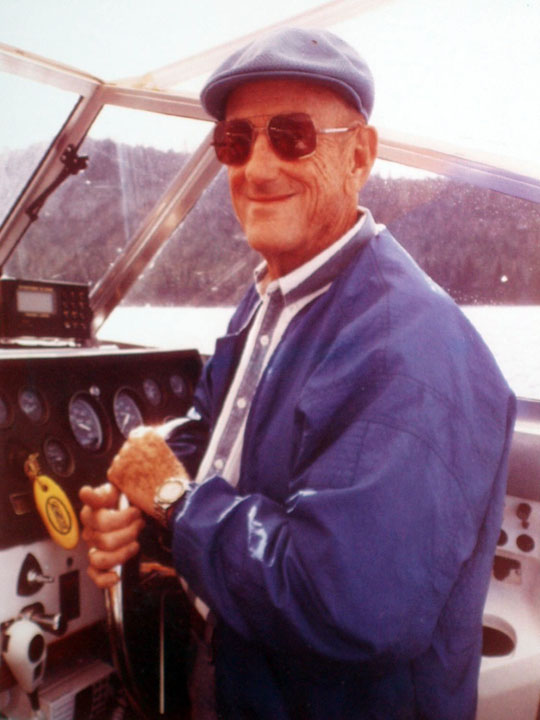 Hoyt Pardee aboard his beloved Par III.