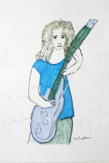'Girl with a Guitar' by Esther Pearlman