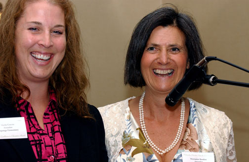 Marta Graves (left) and Marianne Bordier are fourth-grade teachers at Topanga Charter Elementary.