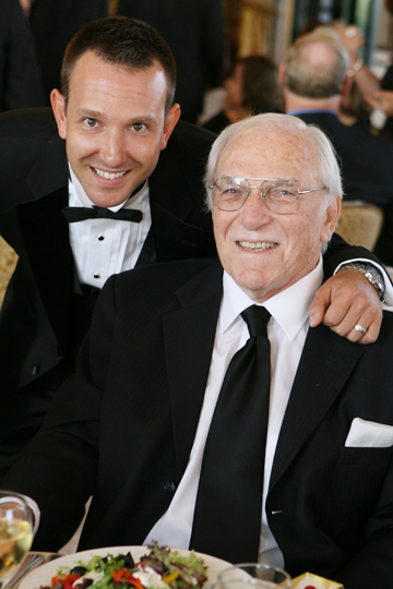 Incoming Pacific Palisades Chamber of Commerce president John B. Petrick with his father, Bud Petrick, a real estate veteran who served as Chamber president in 1973-74.