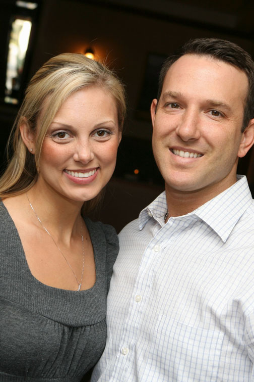 John Petrick and Sara Tracy at the Oak Room on May 31, where the Lori Petrick Excellence in Education Awards were presented.