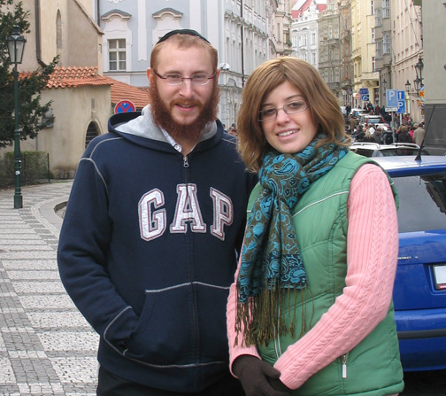 Chabad Rabbi Shloime Zacks and his wife Moriel