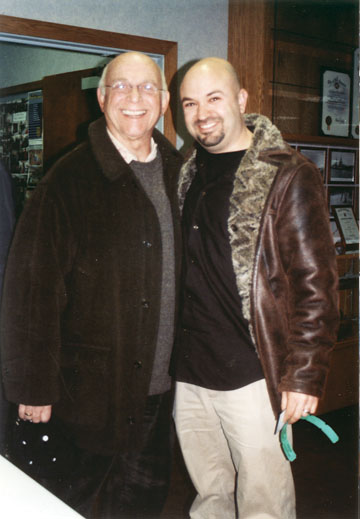 Incoming Chamber of Commerce president Ramis Sadrieh (right) poses with Pacific Palisades Honorary Mayor Gavin MacLeod. Photo: Marianne Ullerich