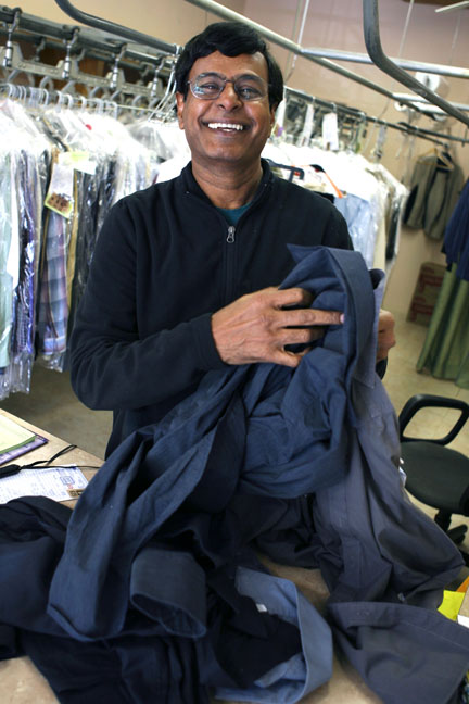 Ronny Naidoo, former owner of Ronny's Market, is now in the dry-cleaning business on Marquez Avenue, after purchasing Parklane Cleaners.