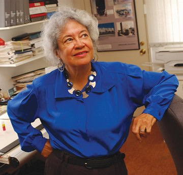 Norma Merrick Sklarek in her home office in Rustic Canyon.	 Rich Schmitt/Staff Photographer