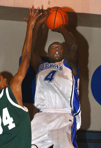 Senior forward D'Andre Bell shoots a jumper during a 68-52 victory in Pali's home opener Friday night.