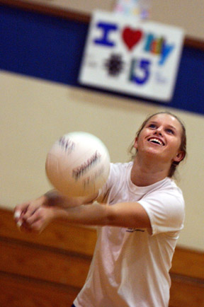 Junior Kelly Irvin was the kill leader this season for Marymount High, which won its fifth straight CIF Southern Section volleyball title.